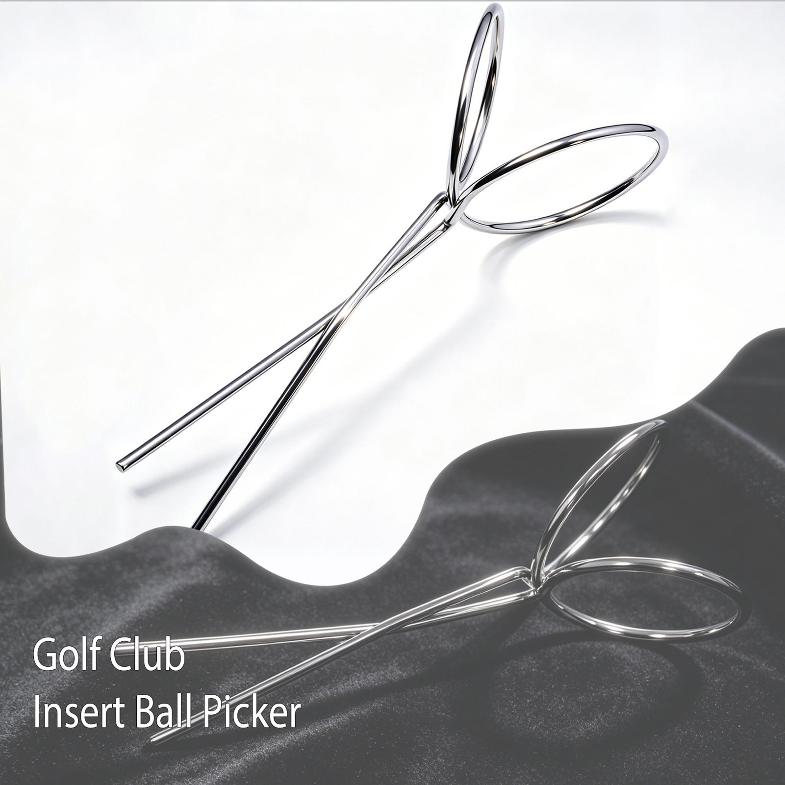 Golf Putter - ที่เก็บลูกกอล์ฟ น้ำหนักเบา แบบเสียบเข้าได้ ที่เก็บลูกกอล์ฟสแตนเลส สำหรับผู้หญิง นักกีฬาเริ่มต้น