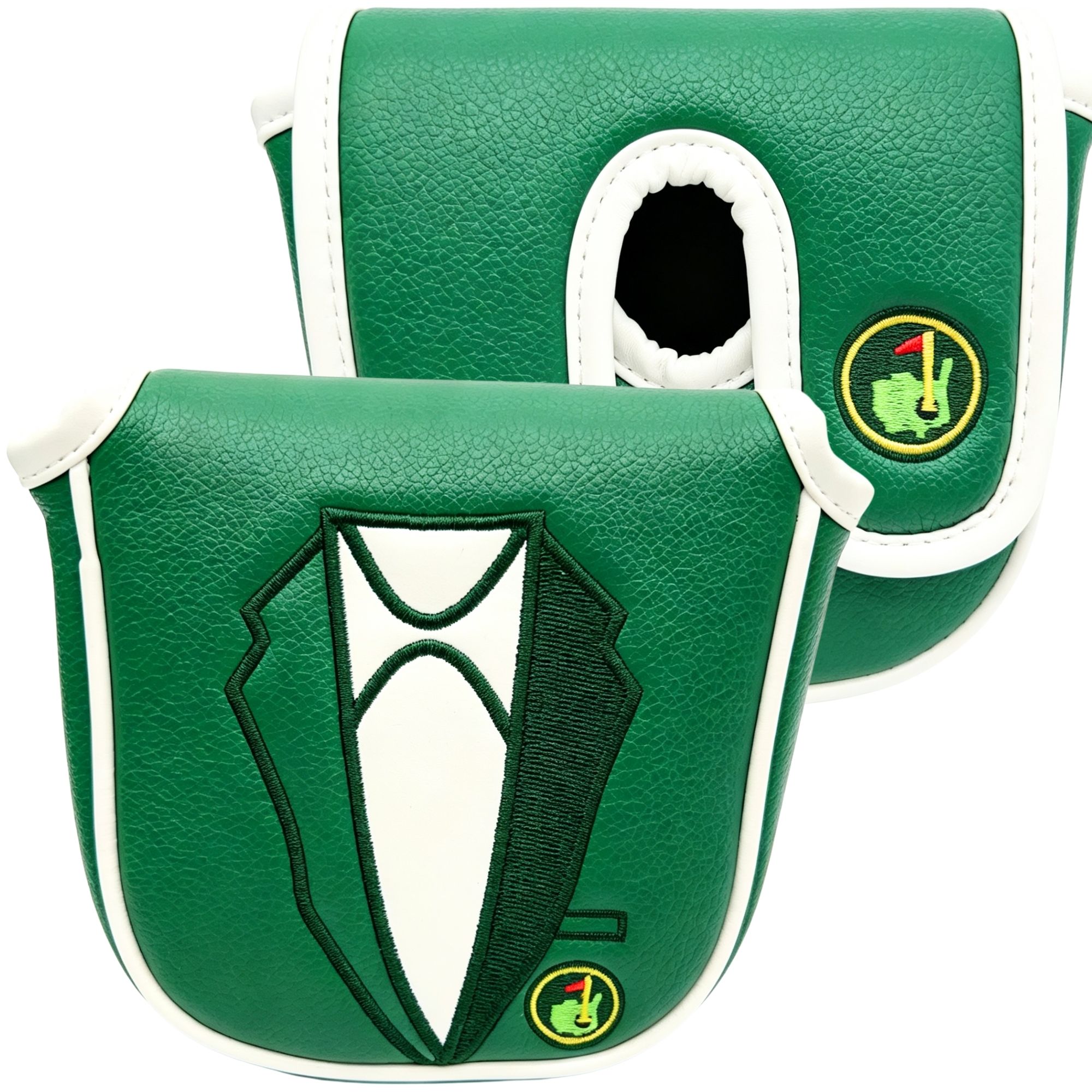 Golf Putter - ปลอกคลุมพัตเตอร์ระดับพรีเมียมสำหรับ DF3, ปลอกคลุมหัวไม้กอล์ฟพร้อมลายแจ็คเก็ตสีเขียว, อุปกรณ์เสริมกอล์ฟสุดฮาสำหรับคุณพ่อ