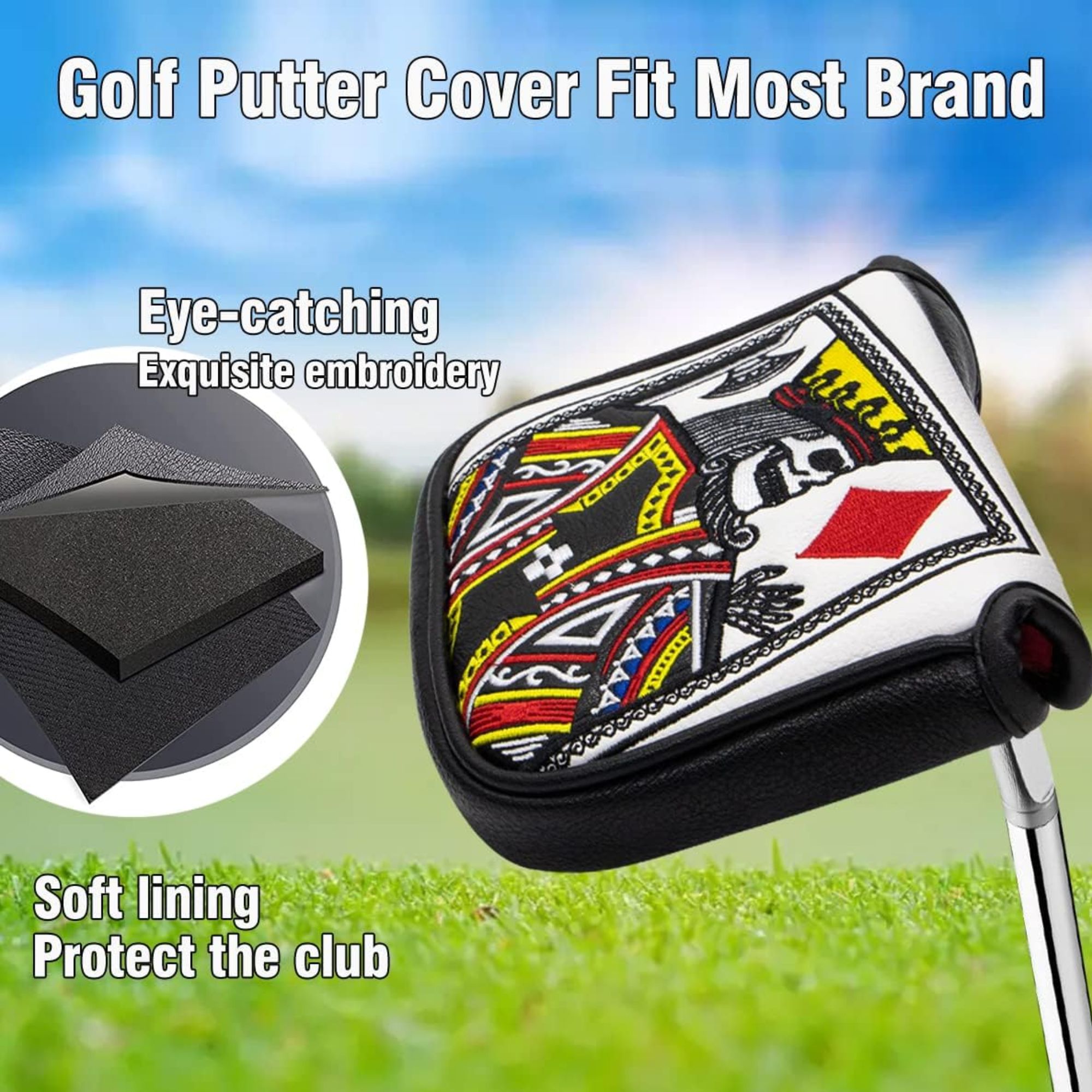 ไม้พัตเตอร์ปักลาย King Of Hear - Golf Putter บทวิจารณ์และราคา